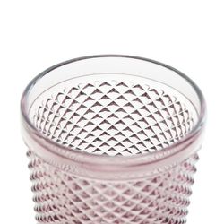 Vaso de cristal, 8 x  8 x 10 cm,  en rosa | Colección Da Gama