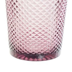 Vaso de cristal, 8 x  8 x 10 cm,  en rosa | Colección Da Gama