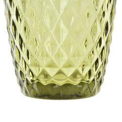 Vaso de cristal, Ø 8 x 10 cm, en verde| Colección Días