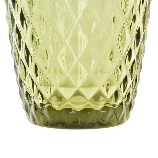 Vaso de cristal, Ø 8 x 10 cm, en verde| Colección Días