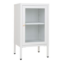 Vitrina, 38 x 35 x 70 cm, de acero en blanco | Colección  Dalby