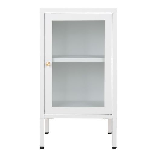Vitrina, 38 x 35 x 70 cm, de acero en blanco | Colección  Dalby