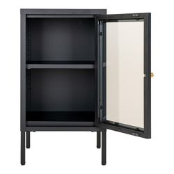Vetrina, 38 x 35 x 70 cm, in acciaio nero | Collezione Dalby
