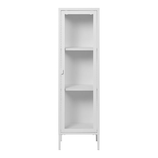 Vetrina, 40 x 35 x 140 cm, in acciaio bianco | Collezione Brisbane