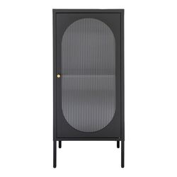 Vetrina, 50 x 35 x 110 cm, in acciaio nero | Collezione Adelaide