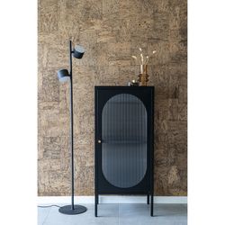 Vetrina, 50 x 35 x 110 cm, in acciaio nero | Collezione Adelaide