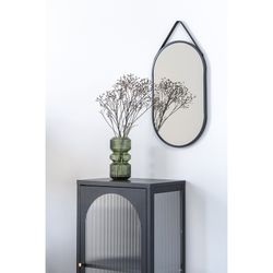 Vetrina, 50 x 35 x 110 cm, in acciaio nero | Collezione Adelaide