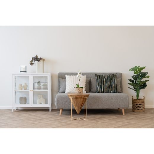 Vetrina, 80 x 35 x 80 cm, in acciaio bianco | Collezione Dalby