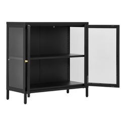 Vetrina, 80 x 35 x 80 cm, in acciaio nero | Collezione Dalby