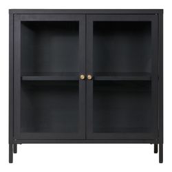 Vetrina, 80 x 35 x 80 cm, in acciaio nero | Collezione Dalby