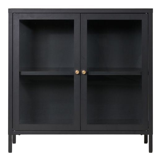 Vetrina, 80 x 35 x 80 cm, in acciaio nero | Collezione Dalby