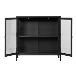 Vetrina, 80 x 35 x 80 cm, in acciaio nero | Collezione Dalby
