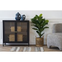 Vetrina, 80 x 35 x 80 cm, in acciaio nero | Collezione Dalby