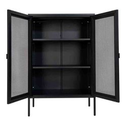 Vetrina, 80 x 40 x 120 cm, in acciaio nero | Collezione Melbourne