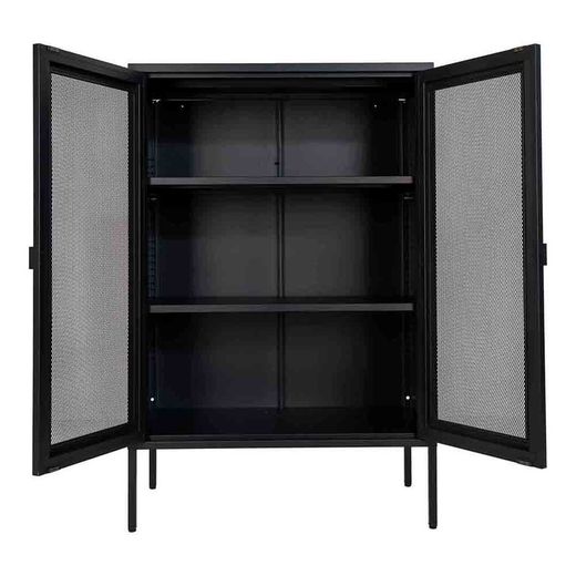 Vetrina, 80 x 40 x 120 cm, in acciaio nero | Collezione Melbourne
