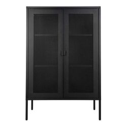 Vetrina, 80 x 40 x 120 cm, in acciaio nero | Collezione Melbourne