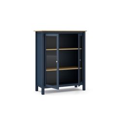 Vetrina, 90 x 40 x 110 cm, in legno di pino blu | Collezione Misti