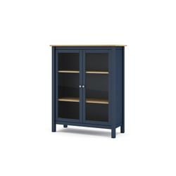 Vetrina, 90 x 40 x 110 cm, in legno di pino blu | Collezione Misti