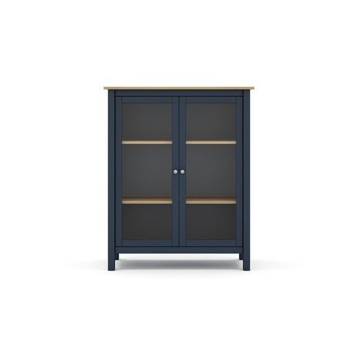 Vetrina, 90 x 40 x 110 cm, in legno di pino blu | Collezione Misti