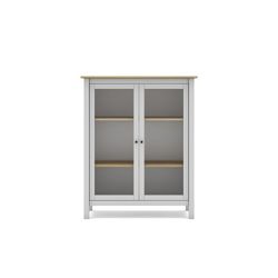 Vetrina, 90 x 40 x 110 cm, in legno di pino bianco | Collezione Misti