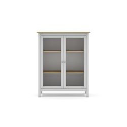 Vetrina, 90 x 40 x 110 cm, in legno di pino bianco | Collezione Misti