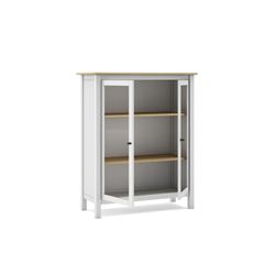Vetrina, 90 x 40 x 110 cm, in legno di pino bianco | Collezione Misti
