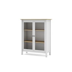 Vetrina, 90 x 40 x 110 cm, in legno di pino bianco | Collezione Misti