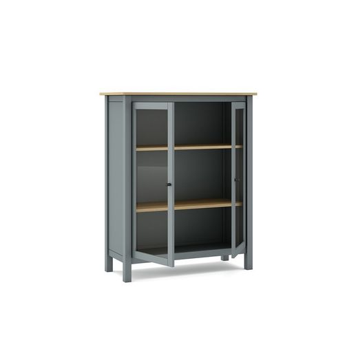 Vetrina, 90 x 40 x 110 cm, in legno di pino verde | Collezione Misti