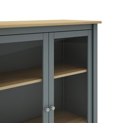 Vetrina, 90 x 40 x 110 cm, in legno di pino verde | Collezione Misti
