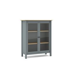 Vetrina, 90 x 40 x 110 cm, in legno di pino verde | Collezione Misti