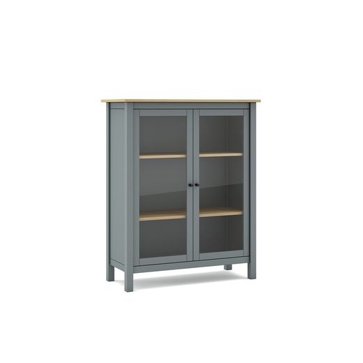 Vetrina, 90 x 40 x 110 cm, in legno di pino verde | Collezione Misti