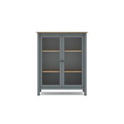 Vetrina, 90 x 40 x 110 cm, in legno di pino verde | Collezione Misti