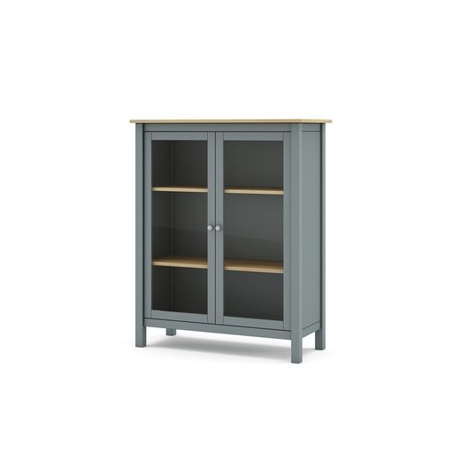 Vetrina, 90 x 40 x 110 cm, in legno di pino verde | Collezione Misti