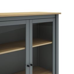 Vetrina, 90 x 40 x 110 cm, in legno di pino verde | Collezione Misti