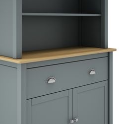 Vetrina, 90 x 40 x 180,5 cm, in legno di pino verde | Collezione Misti