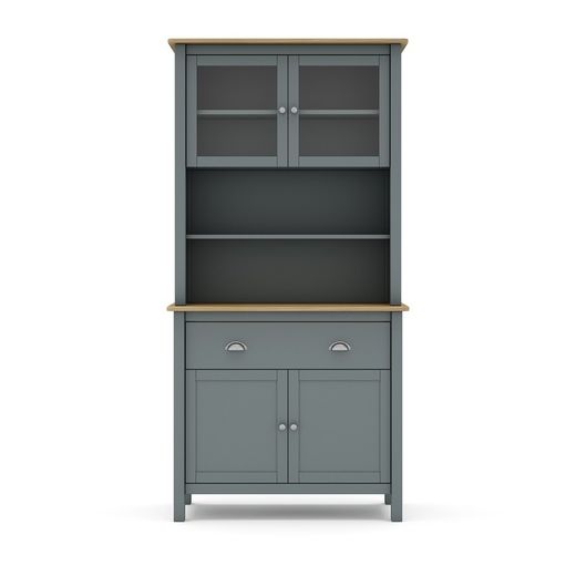 Vetrina, 90 x 40 x 180,5 cm, in legno di pino verde | Collezione Misti