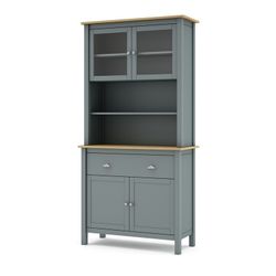 Vetrina, 90 x 40 x 180,5 cm, in legno di pino verde | Collezione Misti